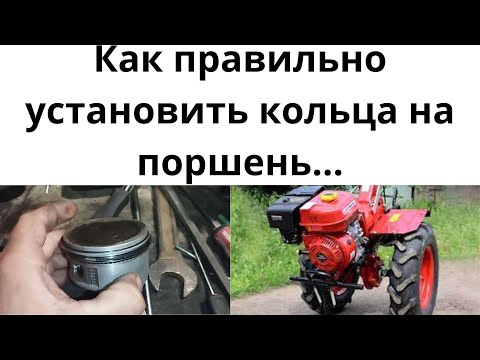 Видео: Как правильно установить кольца на поршень мотоблока