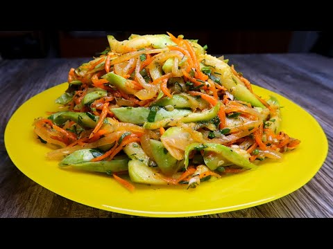 Видео: Кабачки по-корейски. Нереальная вкуснятина из кабачков! Попробуйте Хе из кабачков!