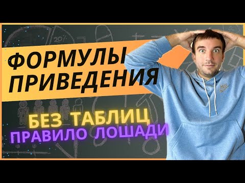 Видео: Формулы приведения в тригонометрии. Как легко выучить?