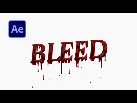 Видео: Анимация текста с капающей кровью в After Effects | Учебное пособие по After Effects