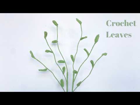Видео: Как легко связать листья крючком 🌿 | Легкое вязание крючком для начинающих 🧶