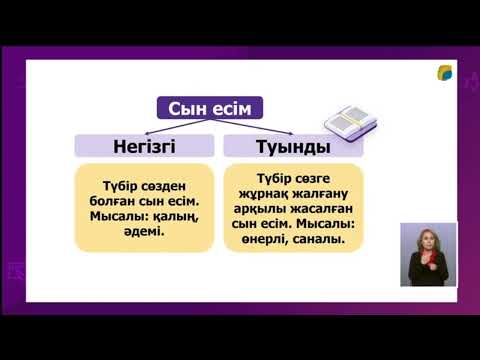 Видео: Қазақ тілі 3-сынып, Негізгі және туынды сын есім 103-сабақ