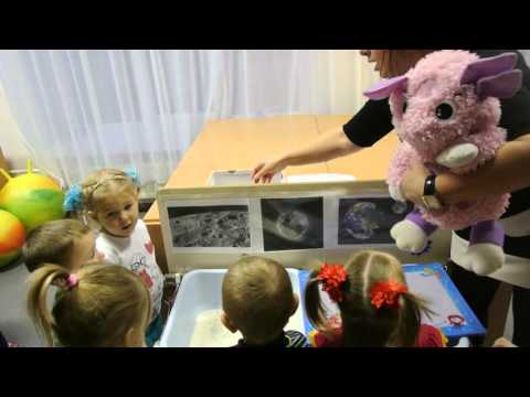 Видео: Открытое занятие по теме "Путешествие в космос" Воспитатель  Сандуца  А.Н.