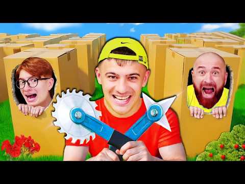 Видео: ИГРАЕМ В ПРЯТКИ В КАРТОННЫХ КОРОБКАХ!