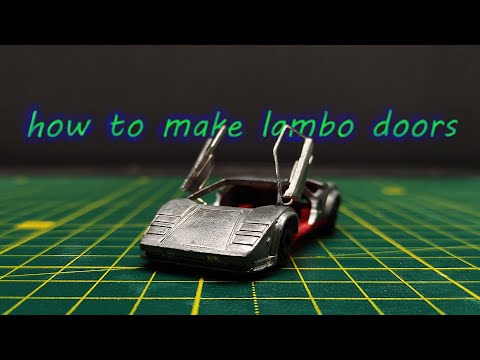 Видео: Как сделать ламбо-двери на Lamborghini Countach Hot Wheels.