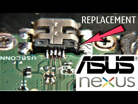 Видео: ASUS NEXUS 7 change micro USB without removing board / ASUS NEXUS - Замена micro USB не снимая плату