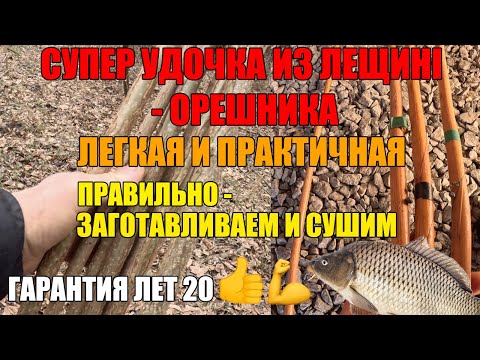 Видео: КАК ИЗГОТОВИТЬ УДИЛИЩЕ ИЗ ЛЕЩИНЫ) - ЧТОБ БЫЛО КРЕПКИМ И ДОЛГОВЕЧНЫМ!