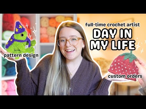 Видео: День из моей жизни в качестве штатного мастера по вязанию крючком✨ небольшие дела, упаковка заказ...