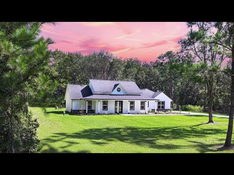 Видео: Индивидуальный дом во Флориде на 2,4 акрах сельскохозяйственных угодий | В окружении природы