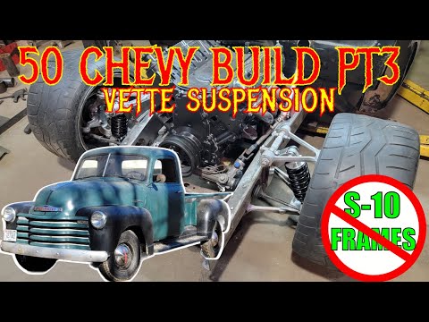 Видео: Пикап Chevy 3600 1950 года — передняя подвеска Corvette PT3 C4 Flat Out Engineering