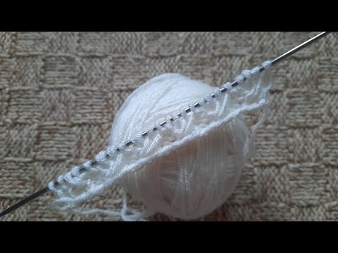 Видео: Всего 2 ряда! Объемный рельефный узор для шапок, шарфов, снудов, кардиганов.