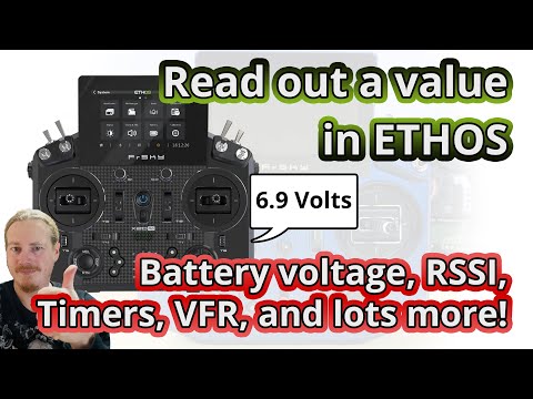Видео: Проверьте напряжение батареи и другие значения на вашем передатчике ETHOS.