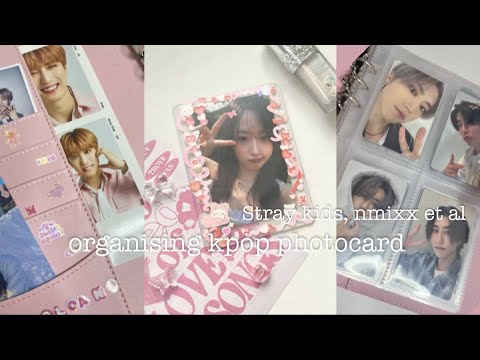 Видео: организация кпоп фотокарт stray kids, nmixx and other // organising kpop photocards