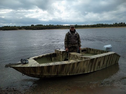 Видео: Север 440  Спуск лодки, испытания.