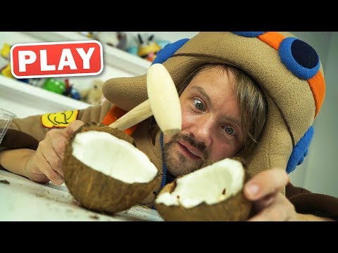 Видео: Разбей ОРЕХ - миндаль, грецкий или кокос - Кто крепче - Поиграйка с Пилотом