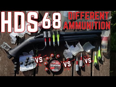 Видео: T4E HDS 68 — сравнение боеприпасов (калибр .68)