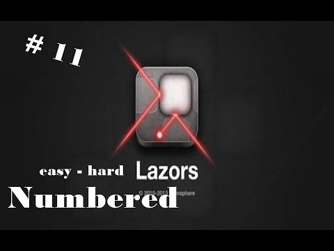 Видео: Lazors прохождение игры 11 стаж Numbered 100 -110 уровни