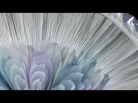 Видео: 3D Bloom с эффектом шнуровки/паутины, вторая попытка, другой результат #сделай сам #урок #смола #...