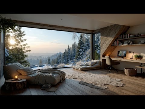 Видео: Музыка для Глубокой Работы ~ Уютная Зимняя Атмосфера Хижины | Музыка для Учебы и Концентрации