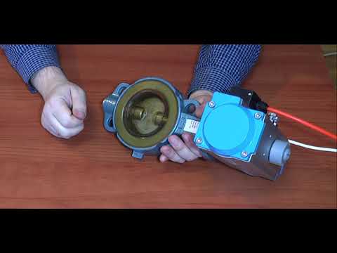 Видео: Дисковый затвор для сыпучих и абразивных сред с пневматическим управлением.