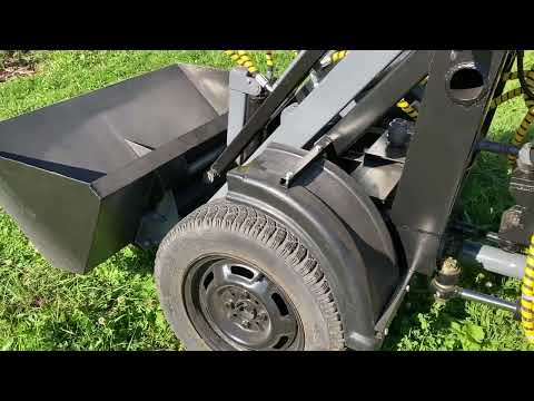 Видео: Краткий обзор минипогрузчика с гидрорулем