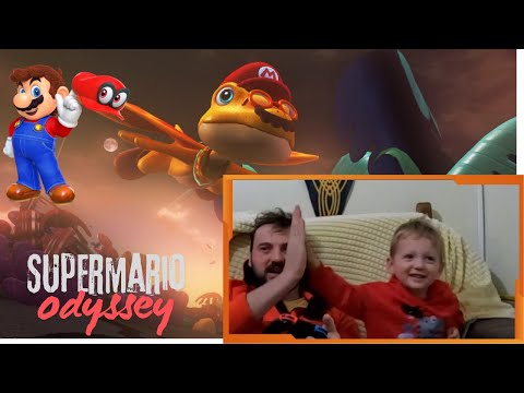 Видео: Летаем на драконе | SuperMario Odyssey Играем с сыном | Саша и Сирожа