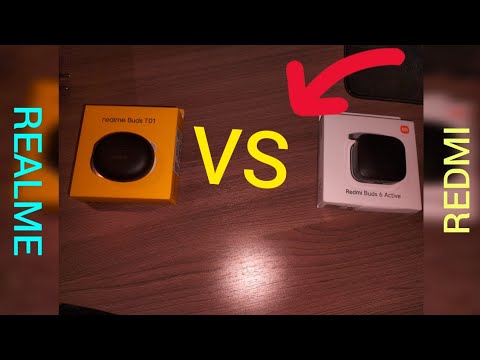 Видео: realme buds t01 VS redmi buds 6 active сравнение