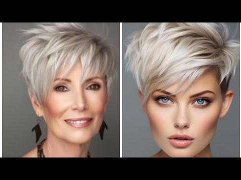 Видео: Последние 40 изображений коротких стрижек для женщин и удлиненного боба-пикси