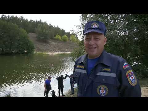 Видео: Водолазные соревнования на озере Зимовьё Воронежской области 