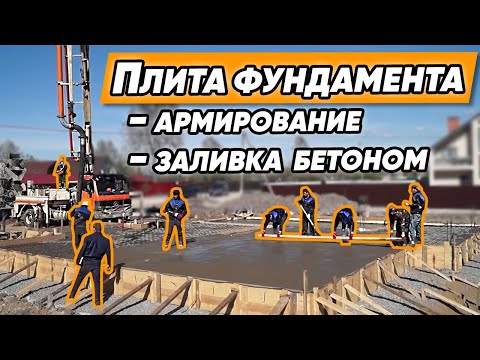 Видео: ПЛИТНЫЙ ФУНДАМЕНТ ДЛЯ ДОМА [Железобетонная монолитная фундаментная плита] Армирование и заливка