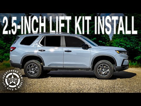 Видео: Как поднять Honda Pilot 2023+ на 2,5 дюйма с помощью комплекта для подъема HRG OFFROAD!!