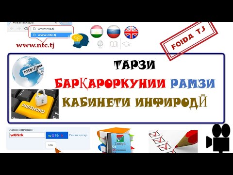 Видео: БАРҚАРОР КАРДАНИ РАМЗИ ФАРОМӮШ ШУДАИ КАБИНЕТИ ИНФИРОДӢ. ИВАЗКУНИИ РАМЗИ КАБИНЕТИ ИНФИРОДӢ.ММТ_2021