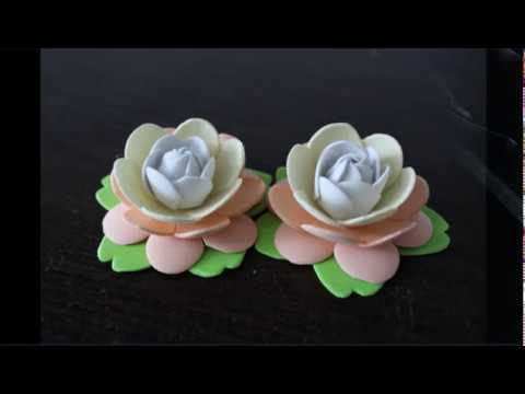 Видео: Простые цветы из фоамирана