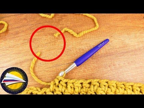 Видео: Мастер классы по вязанию для начинающих | Как сменить нить во время вязания крючком