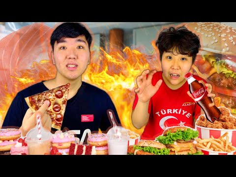 Видео: КІМ СОҢҒЫ ТАМАҚ ЖЕУДІ ТОҚТАТАДЫ, СОЛ 100.000 ҰТАДЫ!!! 🍕🍟🍔 ЧЕЛЛЕНДЖ