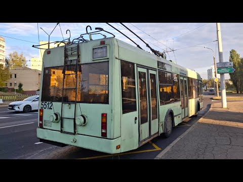 Видео: Тралейбус Мінска АКСМ-321, парк. №5512, маршрут №29 (10.08.2025)