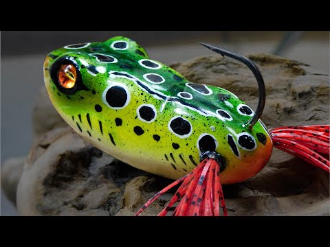 Видео: Рисование приманкой (Рисуем лягушку)