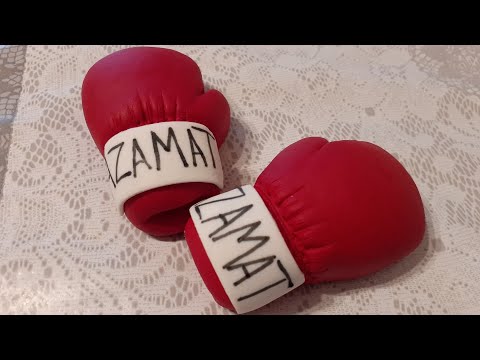 Видео: Боксёрские перчатки из мастики /Boxing gloves fondant cake topper/