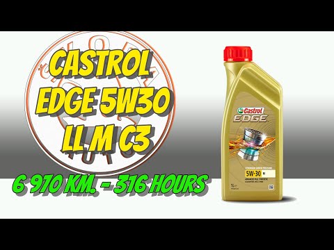 Видео: Castrol Edge 5w30 LL M C3 (отработка из Skoda 1,8 TSi, 6 970 км., 316 м.ч.)