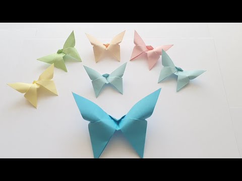 Видео: Оригами бабочка - DIY Easy Origami Butterfly | Как сделать бабочку из бумаги?