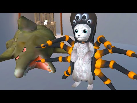 Видео: Симулятор Кота #14 Кид спас Кошку Принцессу от Босса Мышей в Cat Simulator Kitty Craft на пурумчата