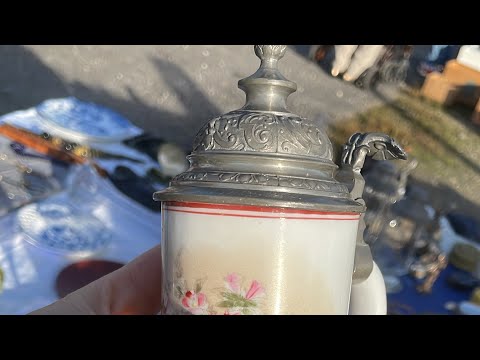 Видео: Блошиный рынок Нюрнберг Германия #антиквариат #обзор #барахолкакупить #фарфор  