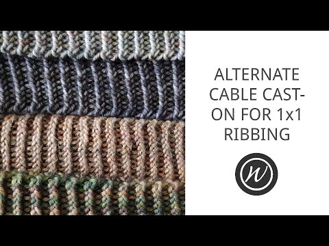 Видео: Альтернативный набор петель для ребра 1x1