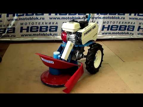Видео: Установка роторной косилки КР-0,5 на мотоблоки «НЕВА» МультиАГРО