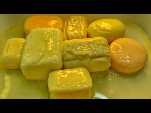 Видео: ASMR 💛 Yellow Soaps Set 💛 Soaked Soap || АСМР Большой Желтый Сет 💛 Мыление и Размокшее Мыло #asmr