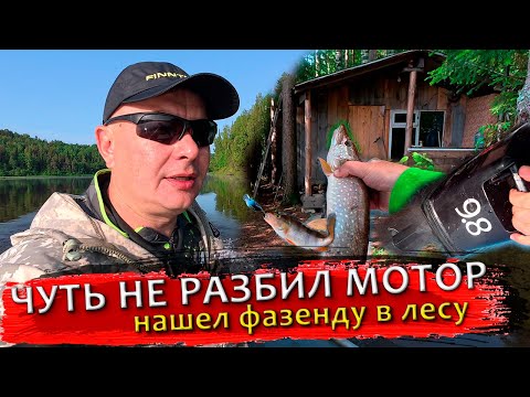 Видео: Рыбалка на Вятке. Чуть не разбил мотор. Нашел фазенду в лесу