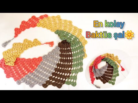 Видео: Замечательная шаль 💯👍 Мы очень легко связали шаль Бактус за 3 часа.