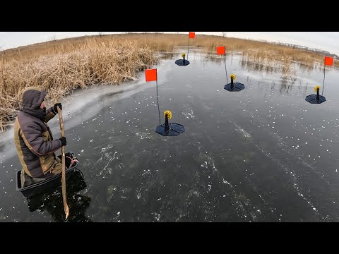 Видео: Первый лёд 2023-24 не для СЛАБОНЕРВНЫХ! Эта рыбалка запомнится на долго!