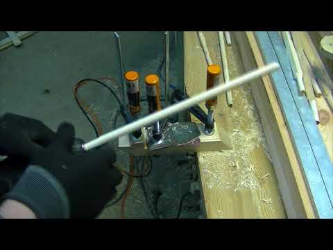 Видео: 1/3 Самодельные шканты   часть 1   Круглые палочки из квадратных .