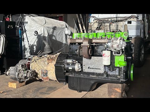 Видео: Трансмиссия наконец-то собрана! Сборка Cummins Defender
